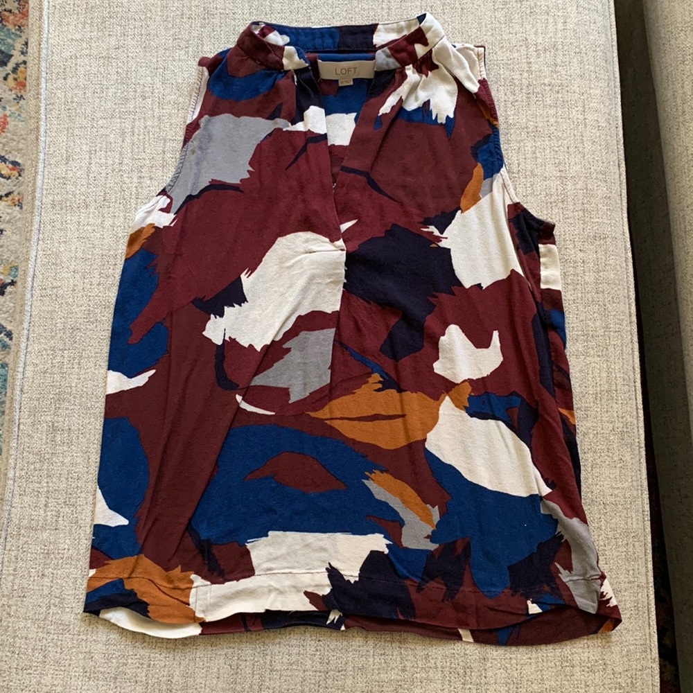 LOFT blouse // XS // warm fall colors